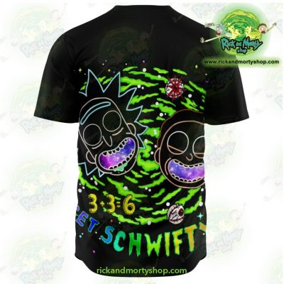 Rick And Morty Schwifty Baseball Jersey - Aop