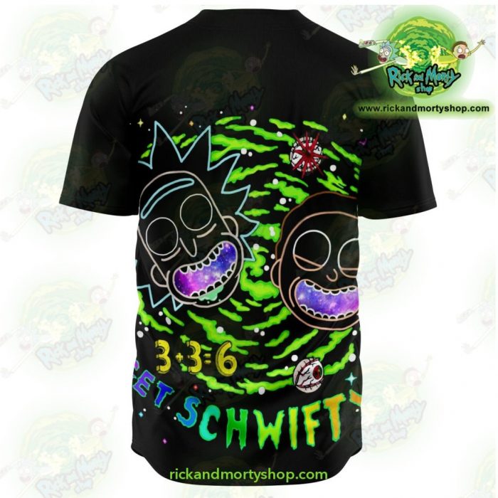 Rick And Morty Schwifty Baseball Jersey - Aop