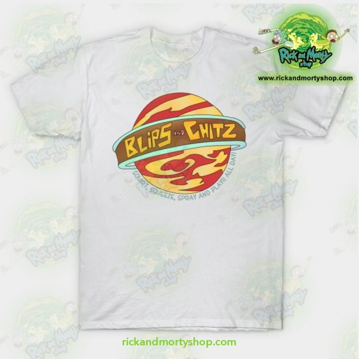 Rick And Morty T-Shirt - Blips Chitz! White / S T-Shirt