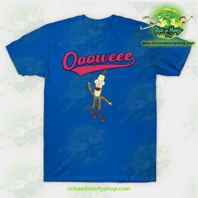 Rick And Morty T-Shirt - Professor Poopybutthole Oooweee Blue / S T-Shirt