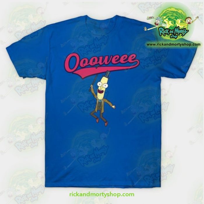 Rick And Morty T-Shirt - Professor Poopybutthole Oooweee Blue / S T-Shirt