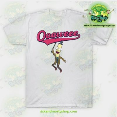 Rick And Morty T-Shirt - Professor Poopybutthole Oooweee White / S T-Shirt