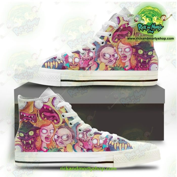 Rick And Morty Watercolor Converse Shoes