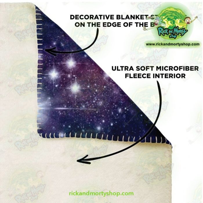 Rick & Morty 3D Funny Microfleece Blanket Premium - Aop