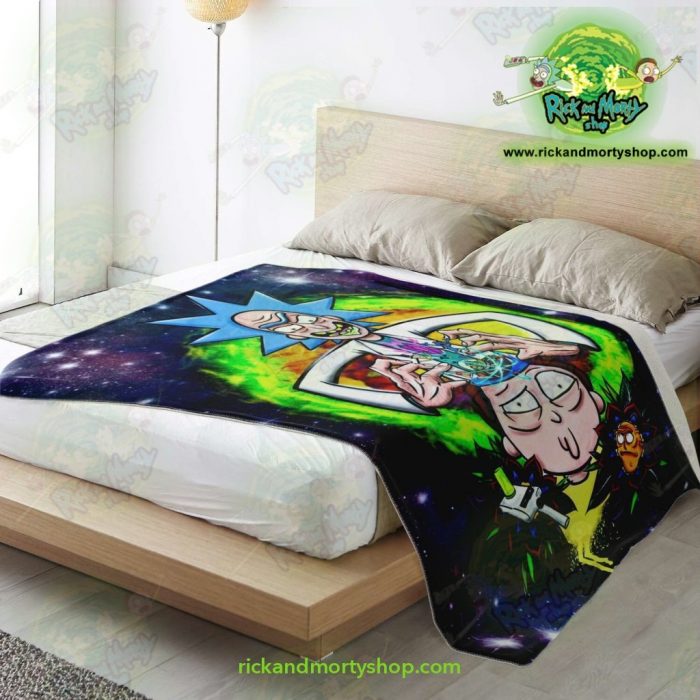 Rick & Morty 3D Funny Microfleece Blanket Premium - Aop