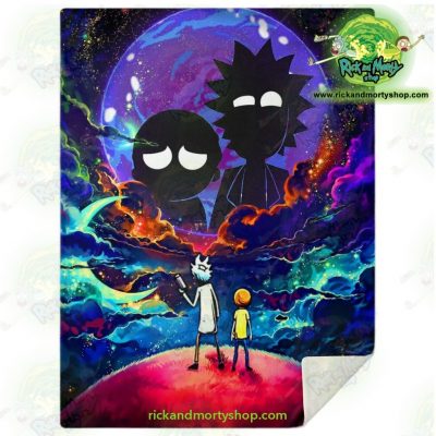 Rick & Morty 3D Galaxy Microfleece Blanket M Premium - Aop