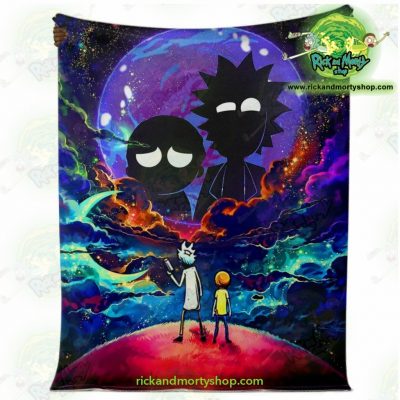 Rick & Morty 3D Galaxy Microfleece Blanket Premium - Aop