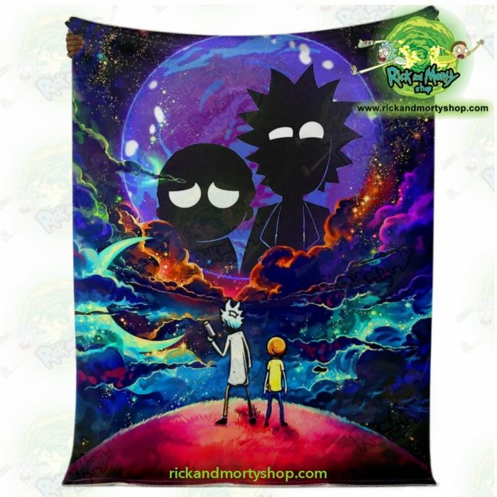 Rick & Morty 3D Galaxy Microfleece Blanket Premium - Aop