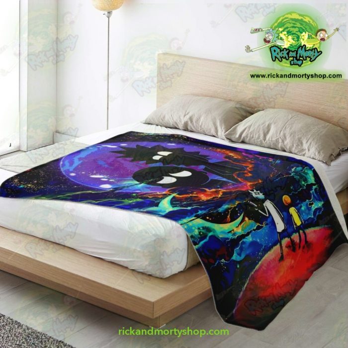 Rick & Morty 3D Galaxy Microfleece Blanket Premium - Aop