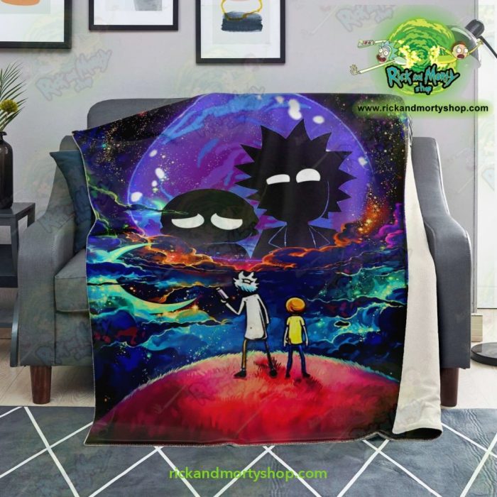 Rick & Morty 3D Galaxy Microfleece Blanket Premium - Aop