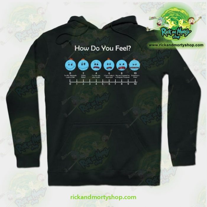 Rick & Morty Hoodie - How Do You Feel Meeseeks Black / S Athletic Aop