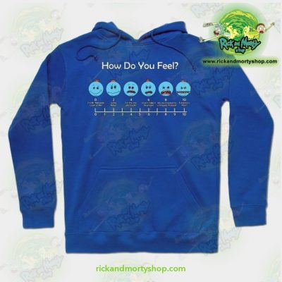Rick & Morty Hoodie - How Do You Feel Meeseeks Blue / S Athletic Aop