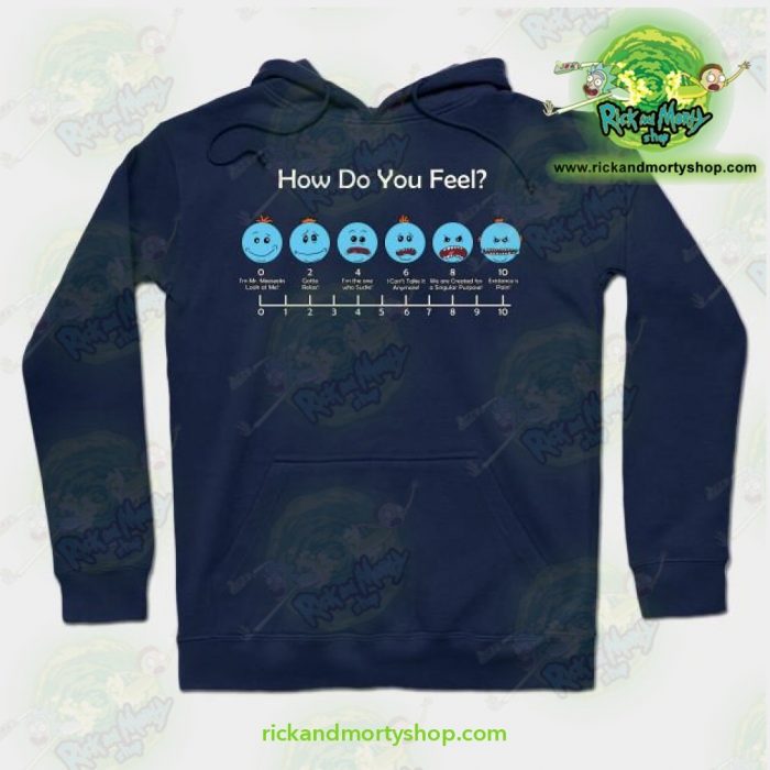 Rick & Morty Hoodie - How Do You Feel Meeseeks Navy Blue / S Athletic Aop