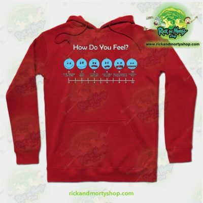 Rick & Morty Hoodie - How Do You Feel Meeseeks Red / S Athletic Aop