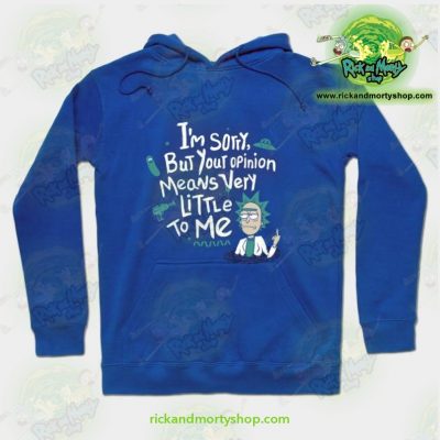 Rick & Morty Hoodie - I Am Sorry Blue / S Athletic Aop