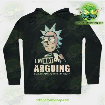 Rick & Morty Hoodie - Im Not Arguing Black / S Athletic Aop