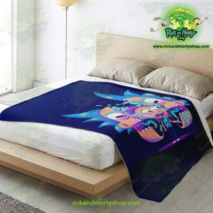 Rick & Morty Horror Microfleece Blanket Premium - Aop