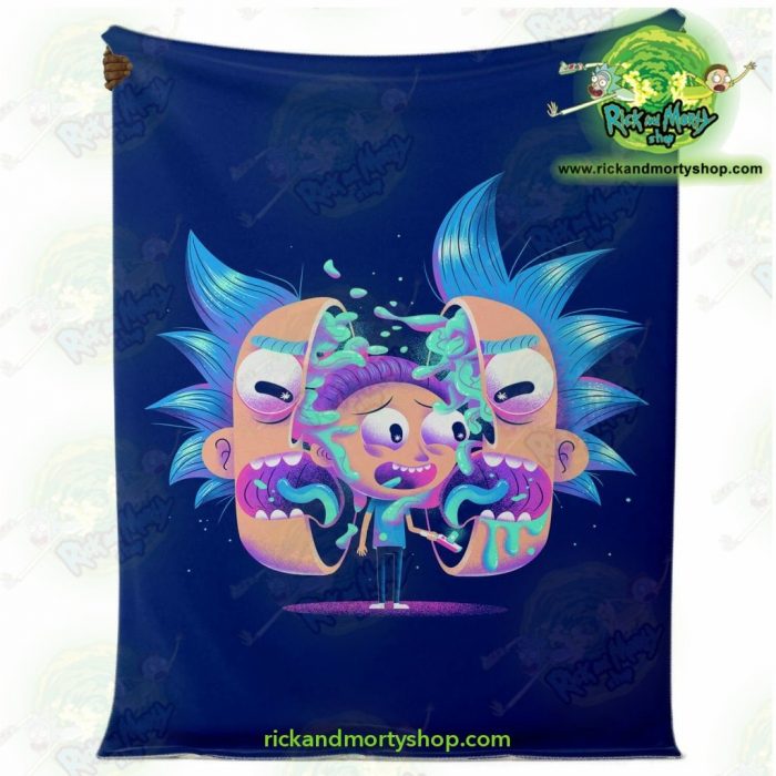 Rick & Morty Horror Microfleece Blanket Premium - Aop