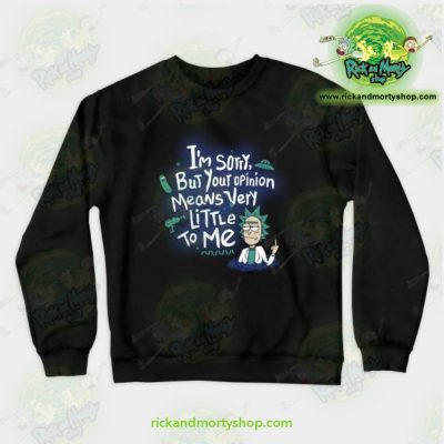 Rick & Morty - I Am Sorry Crewneck Sweatshirt Black / S Athletic Aop