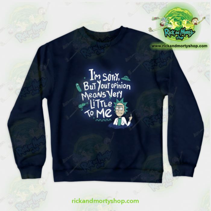 Rick & Morty - I Am Sorry Crewneck Sweatshirt Navy / S Athletic Aop