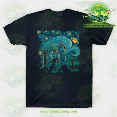 Rick & Morty Impressionist Science T-Shirt Navy / S T-Shirt