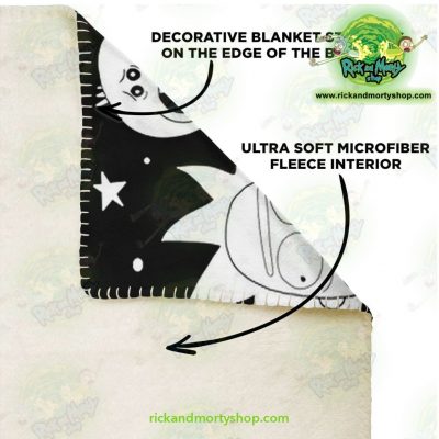 Rick & Morty Microfleece Blanket Crazy C137 Premium - Aop