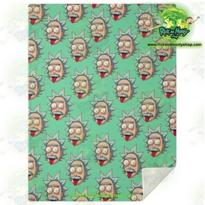 Rick & Morty Microfleece Blanket - Funny Face Sanchez M Premium Aop
