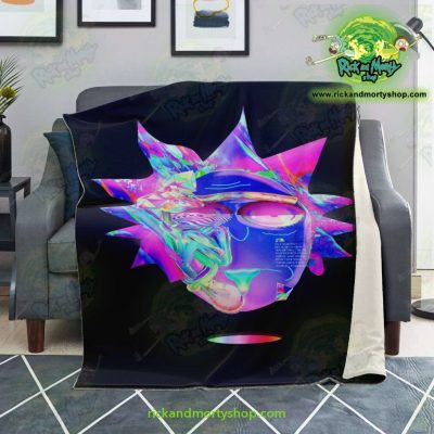 Rick & Morty Microfleece Blanket - Sanchezs Face Diamond Premium Aop