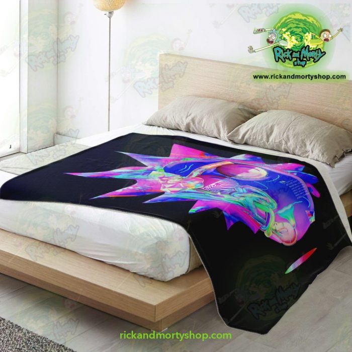 Rick & Morty Microfleece Blanket - Sanchezs Face Diamond Premium Aop