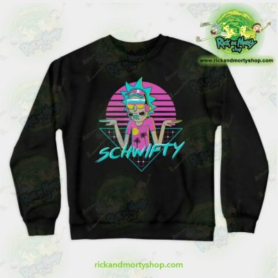 Rick & Morty Rad Schwifty Crewneck Sweatshirt Black / S Athletic - Aop