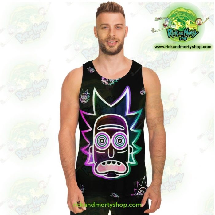 Rick & Morty Ricks Face Light Tank Top Unisex - Aop