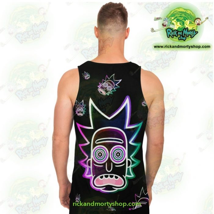Rick & Morty Ricks Face Light Tank Top Unisex - Aop