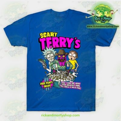 Rick & Morty Scary Terrys T-Shirt Blue / S T-Shirt