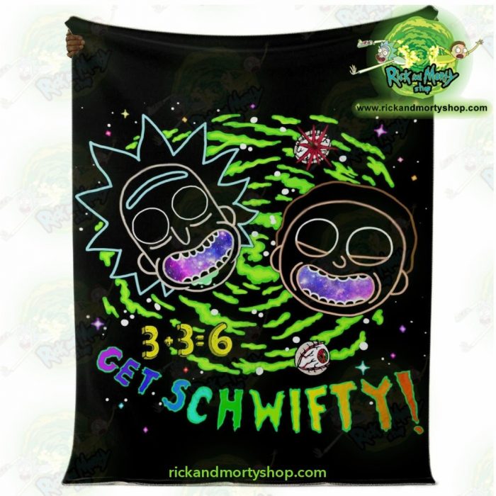 Rick & Morty Schwift 3D Microfleece Blanket Premium - Aop