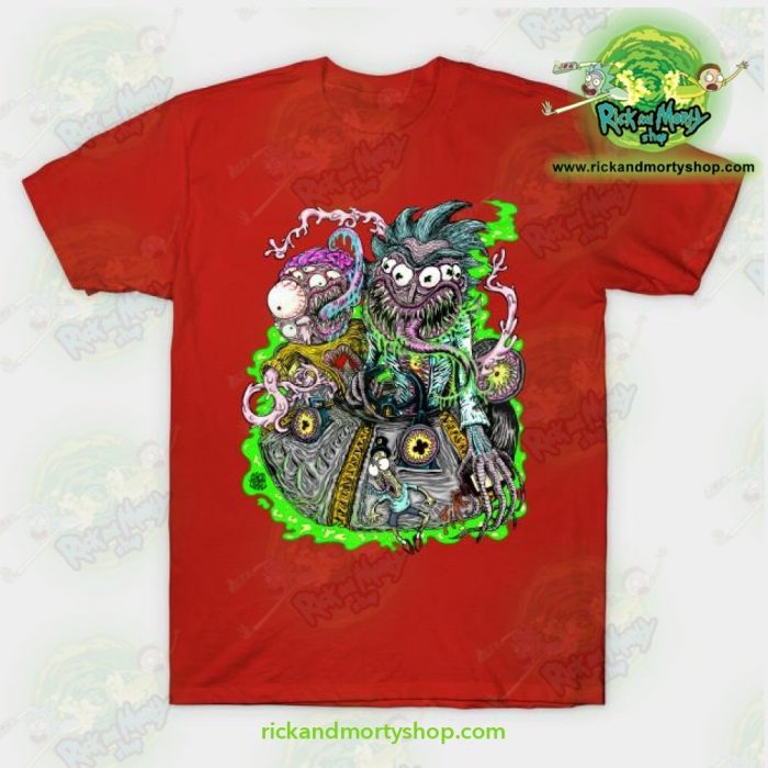 Rick & Morty Space Travel T-Shirt Red / S T-Shirt