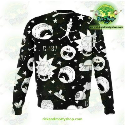 Rick & Morty Sweatshirt Crazy C137 Athletic - Aop