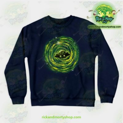 Rick & Morty Sweatshirt - Dimensional Rikt Crewneck Navy / S Athletic Aop