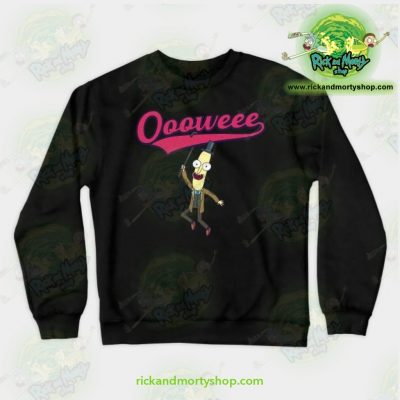 Rick & Morty Sweatshirt - Professor Poopybutthole Oooweee Black / S Athletic Aop