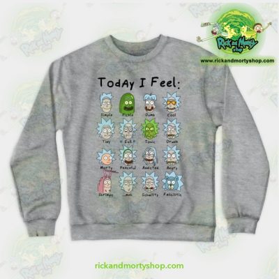 Rick & Morty Sweatshirt - Today I Feel Gray / S Athletic Aop