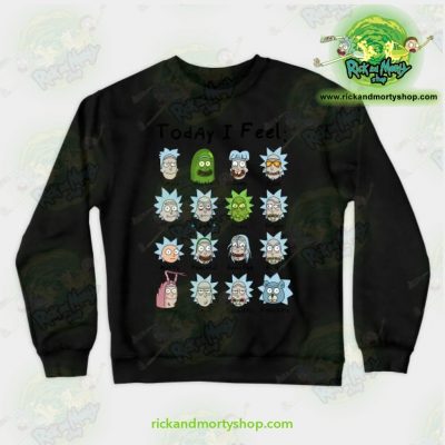 Rick & Morty Sweatshirt - Today I Feel Navy / S Athletic Aop