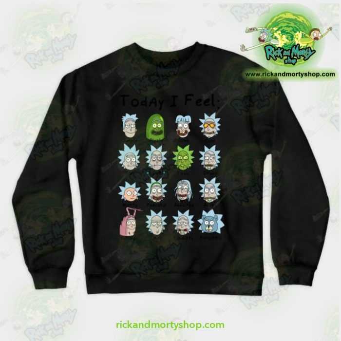 Rick & Morty Sweatshirt - Today I Feel Navy / S Athletic Aop