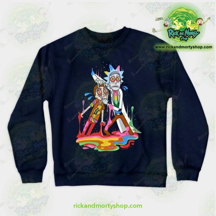 Rick & Morty Tripp Crewneck Sweatshirt Navy / S Athletic - Aop