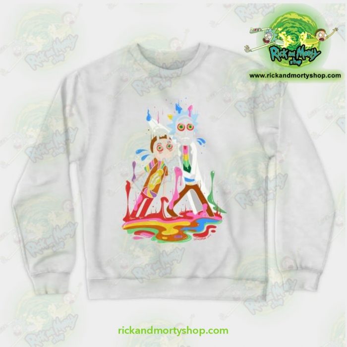 Rick & Morty Tripp Crewneck Sweatshirt White / S Athletic - Aop