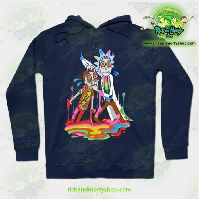 Rick & Morty Tripp Hoodie Navy Blue / S Athletic - Aop