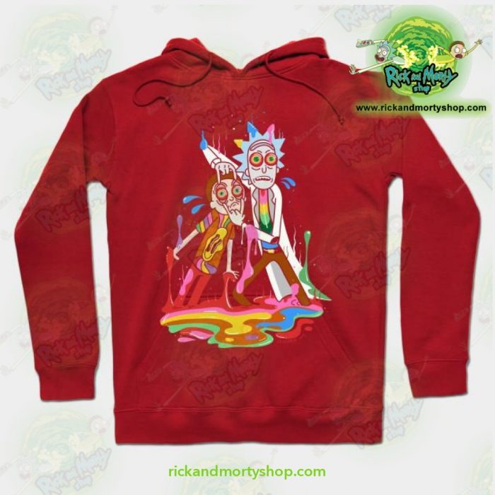 Rick & Morty Tripp Hoodie Red / S Athletic - Aop