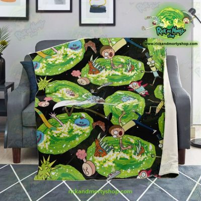 Rick & Morty Universe 3D Microfleece Blanket Premium - Aop