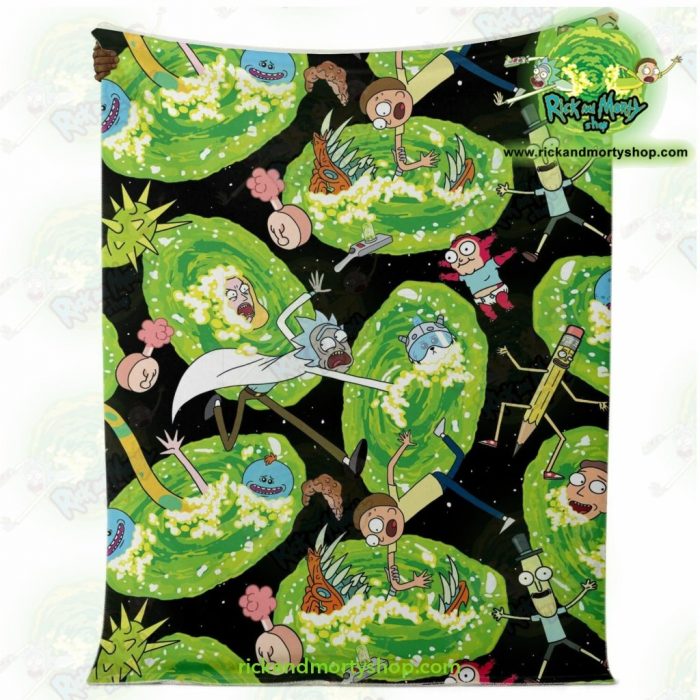 Rick & Morty Universe 3D Microfleece Blanket Premium - Aop