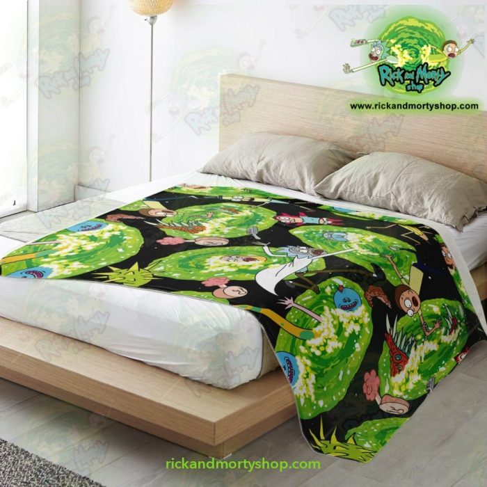 Rick & Morty Universe 3D Microfleece Blanket Premium - Aop