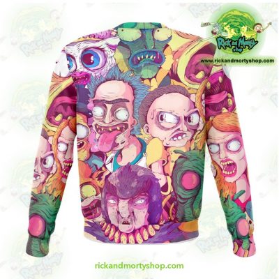 Rick & Morty Water Color 3D Sweatshirt Athletic - Aop
