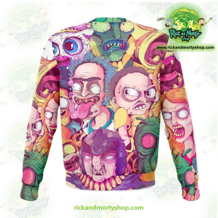 Rick & Morty Water Color 3D Sweatshirt Athletic - Aop